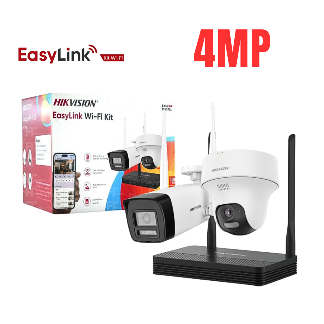 KIT DE CÁMARAS DE SEGURIDAD INTELIGENTE HIKVISION EASYLINK DS-J142I 4MP - Imagen 2