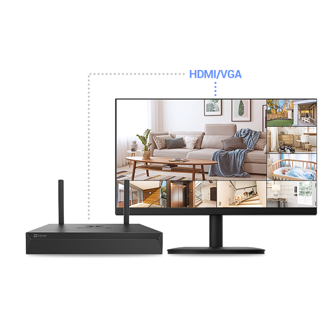 NVR DE ALMACENAMIENTO INALÁMBRICO CON SALIDA HDMI Y VGA EZVIZ X5S - Imagen 5