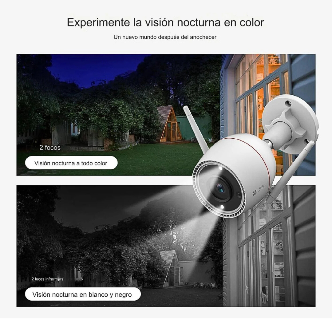 CÁMARA DE SEGURIDAD INTELIGENTE PARA EL EXTERIOR EZVIZ H3c 2K 3MP - Imagen 7