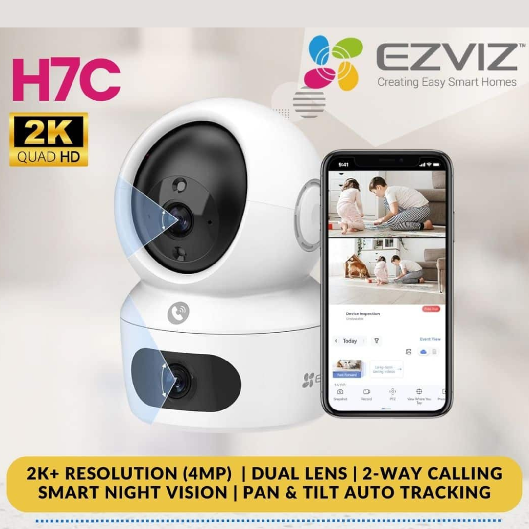 CÁMARA DE SEGURIDAD INTELIGENTE PARA EL INTERIOR ROBÓTICA EZVIZ H7c DUAL 2K+ - Imagen 3