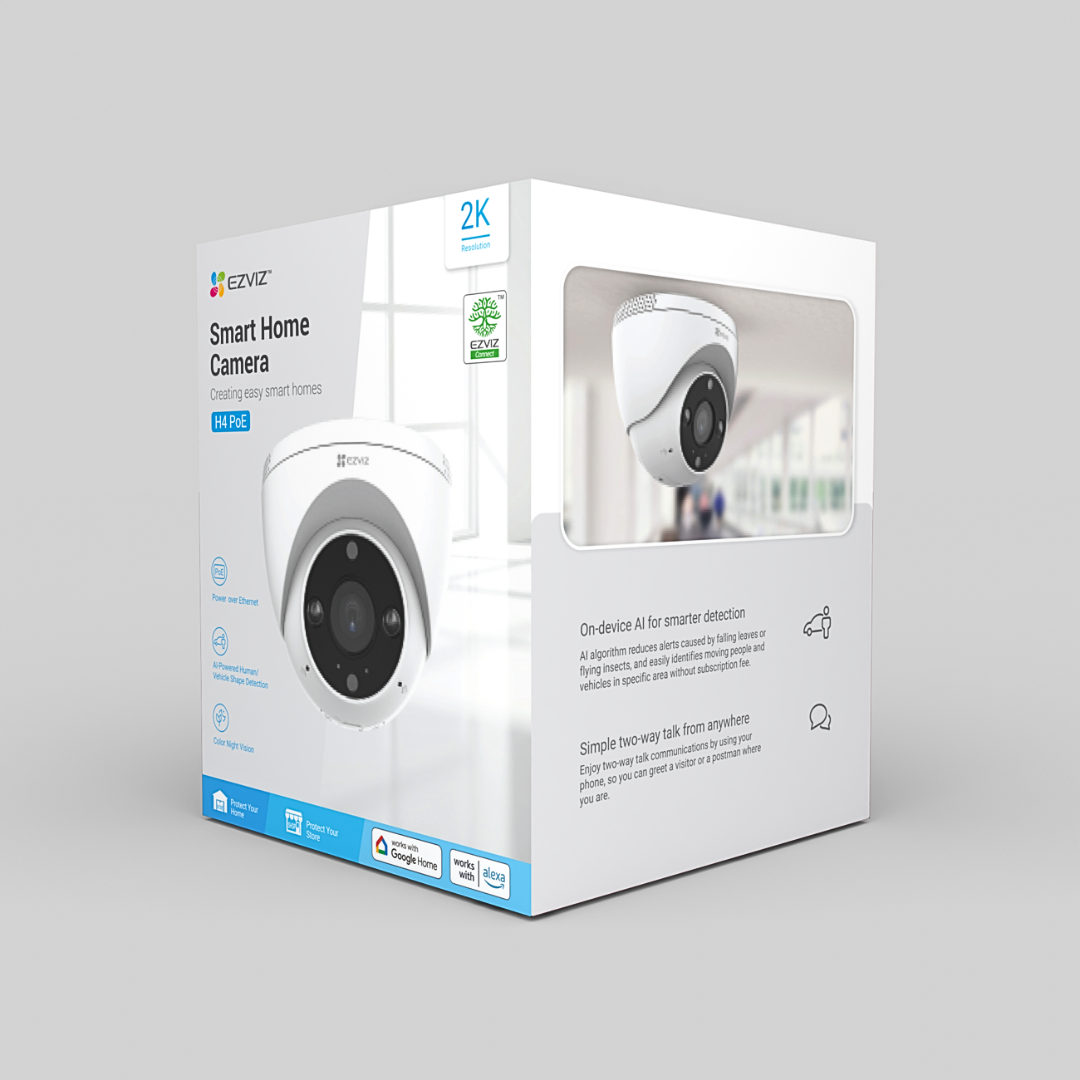 CÁMARA DE SEGURIDAD INTELIGENTE PARA INTERIOR Y EXTERIOR EZVIZ H4 2K 3MP - Imagen 9