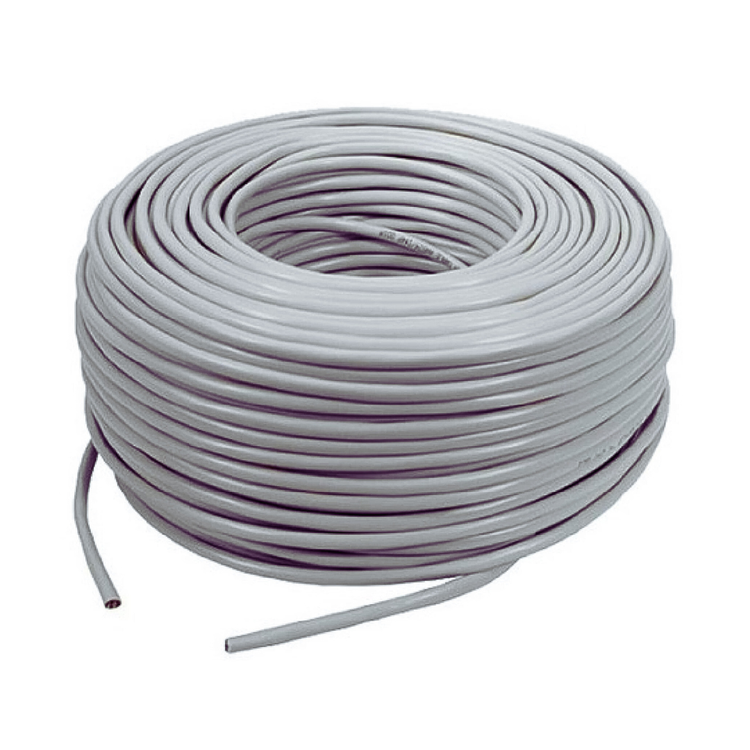 CABLE UTP CAT 5 BLANCO PARA INTERIOR ROLLO X 100MTS