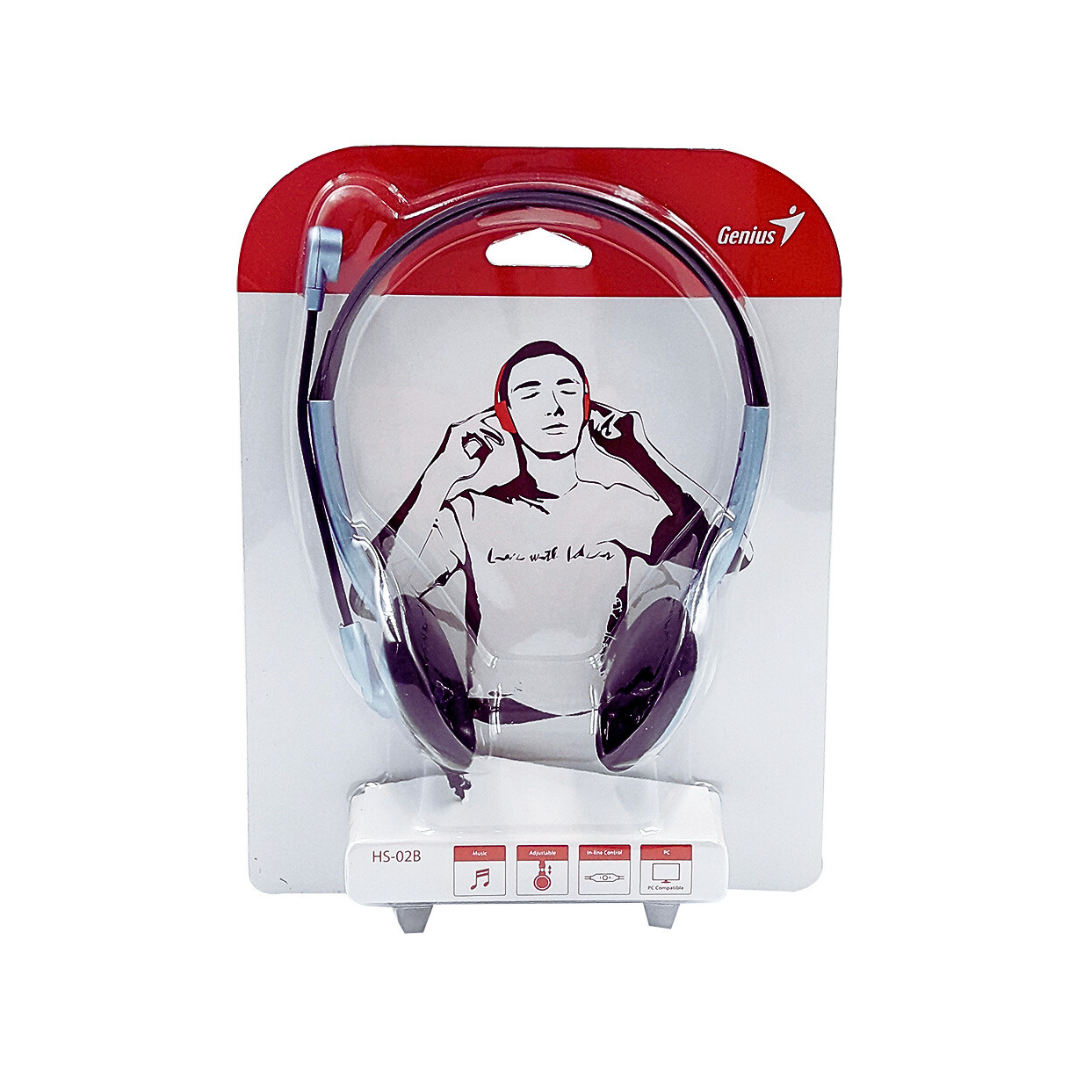 DIADEMA ERGONÓMICA CABLEADA PARA PC GENIUS HS-02B - Imagen 4